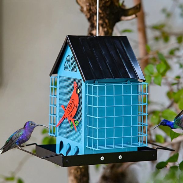 Outdoor Large Capacity Metal Bird Feeder - Image 3