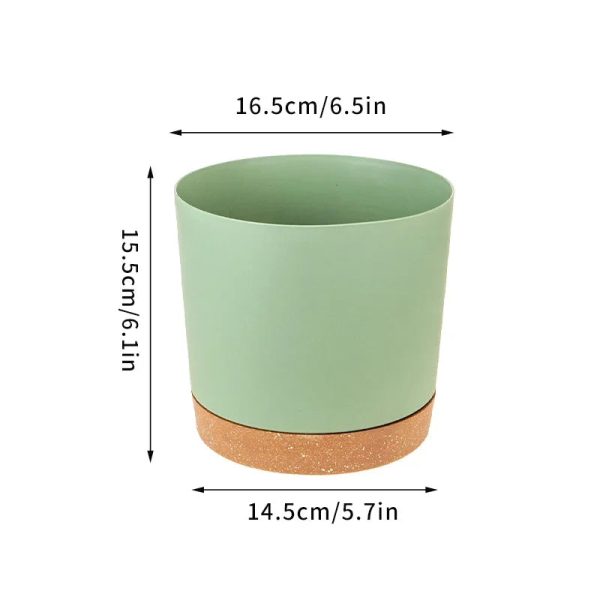 Flower Pot With Drainage Hole and Tray - Image 14