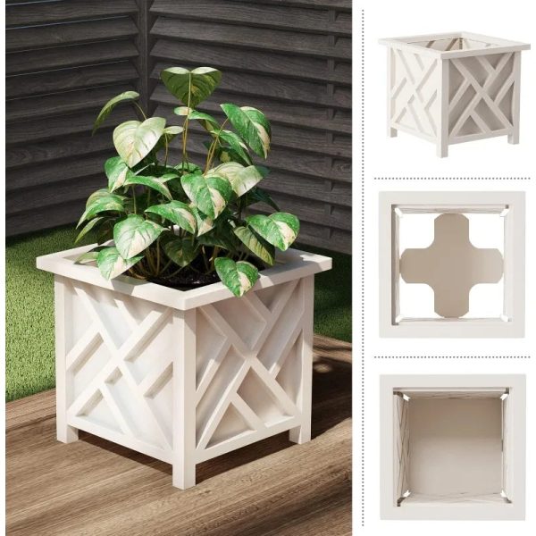 Lattice Design Planter Box 2-Pack – 14.75-Inch - Image 5