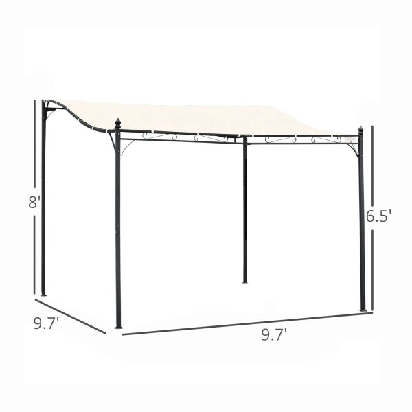 10' X 10' Steel Outdoor Pergola Gazebo - Image 3
