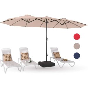 15ft Large Patio Umbrellas with Base Included