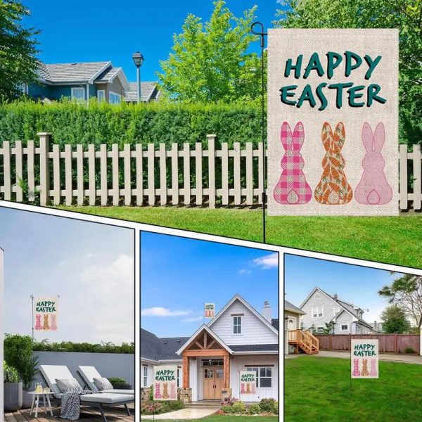 -Easter Bunny Garden Flag - Image 5
