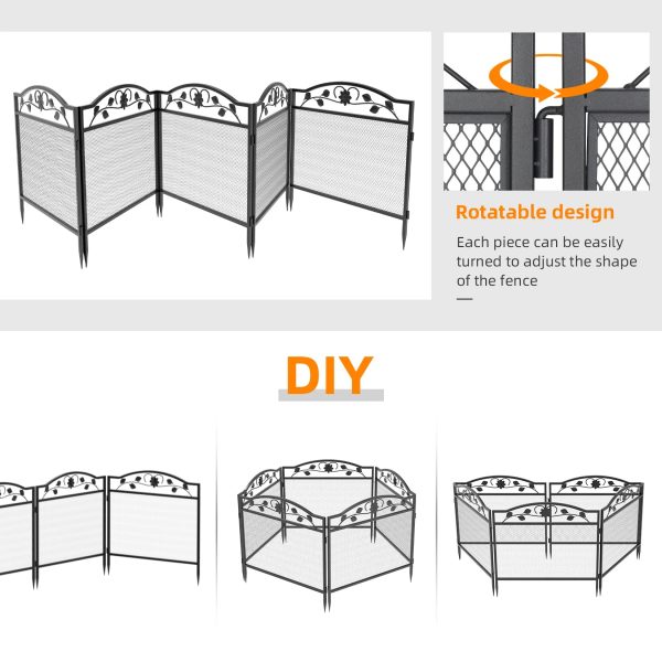 5 Panel Decorative Garden Entry Path Fence - Image 6