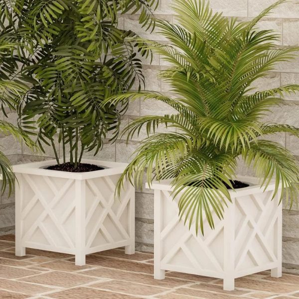 Lattice Design Planter Box 2-Pack – 14.75-Inch - Image 6