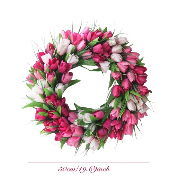 19.7 Inch Tulip Wreath - Image 5