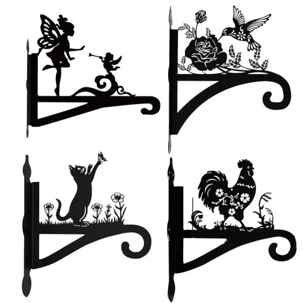 Iron decorative silhouette plant hook Hanging plant bracket - Image 6