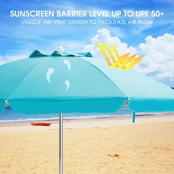 6.5FT Patio Beach Umbrella - Image 6