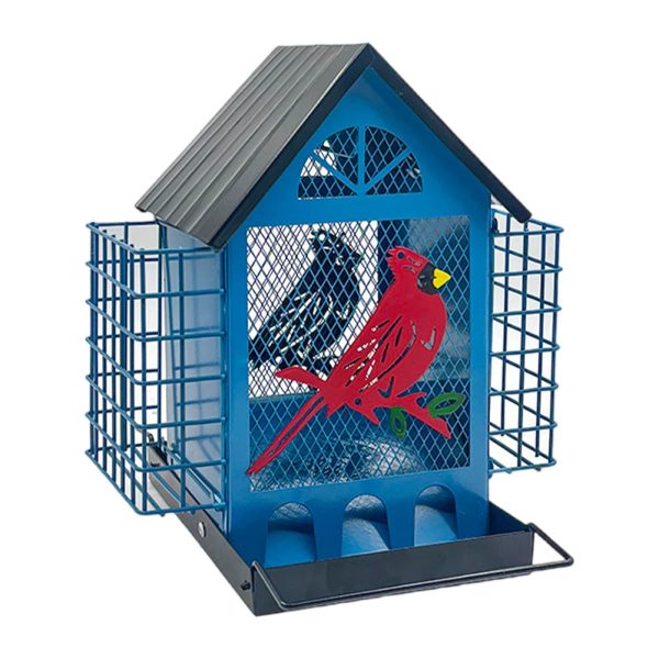 Outdoor Large Capacity Metal Bird Feeder - Image 4