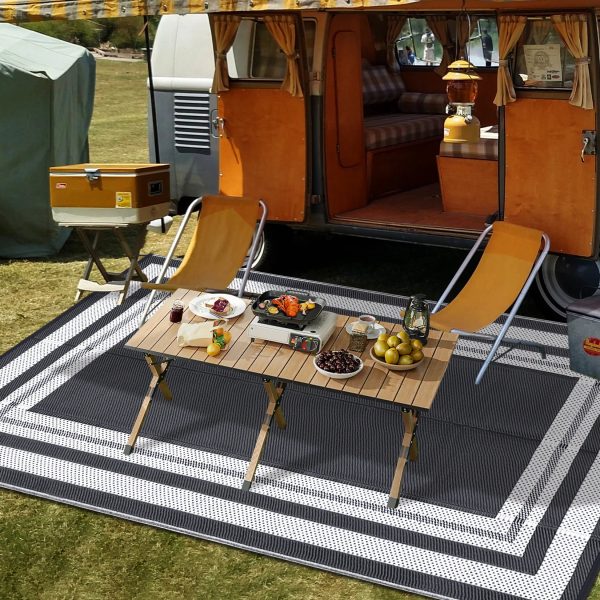 5x8 Reversible Outdoor Rug for Patio - Image 5