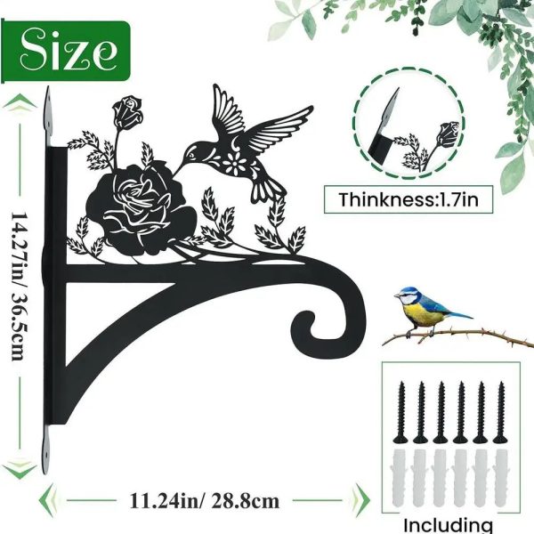 Iron decorative silhouette plant hook Hanging plant bracket - Image 7