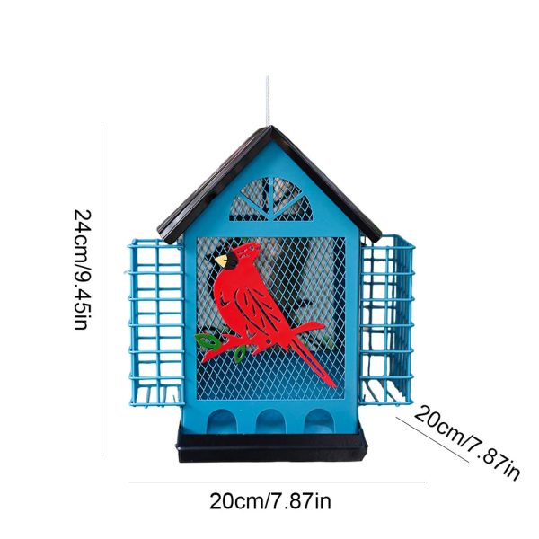 Outdoor Large Capacity Metal Bird Feeder - Image 6