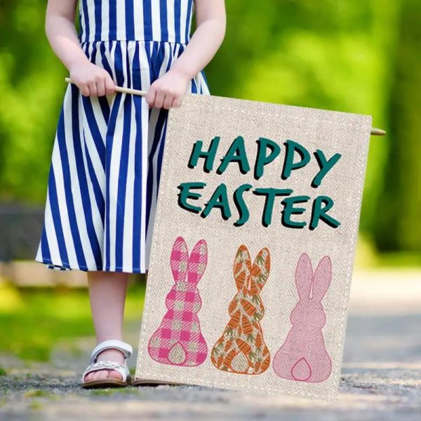 -Easter Bunny Garden Flag - Image 3