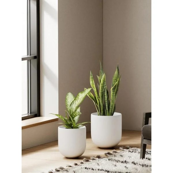 6+8+10 Inch Ceramic Planters with Drainage Hole and Rubber Plug - Image 3