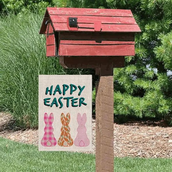 -Easter Bunny Garden Flag - Image 4