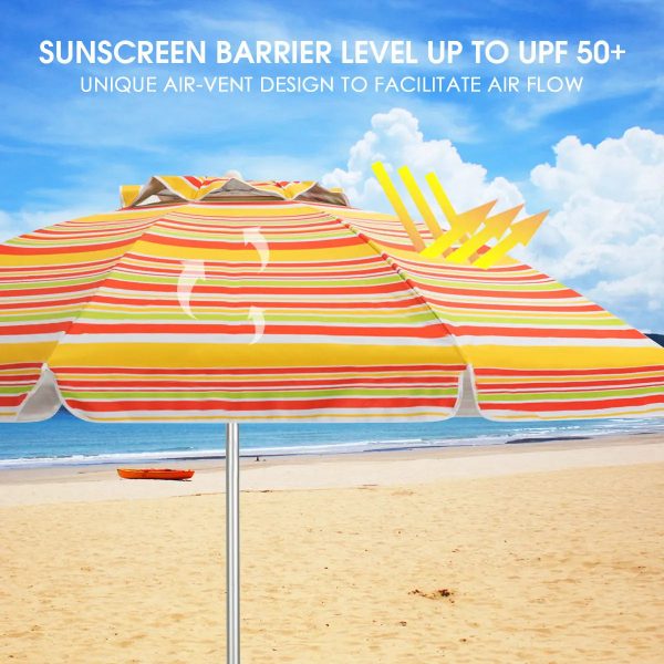 6.5FT Patio Beach Umbrella - Image 6