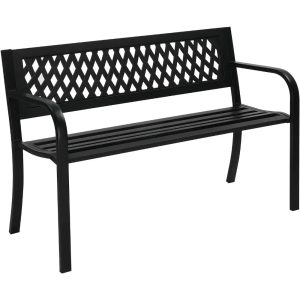 Metal and PVC Garden Bench
