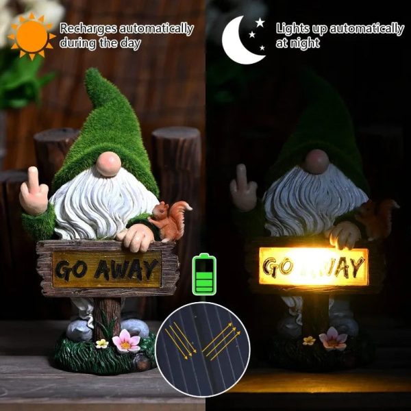 Gnomes Decorations for Yard with Solar LED Light - Image 3