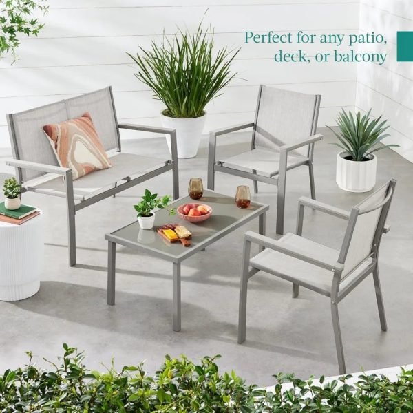 4-Piece Outdoor Patio Conversation Set - Image 3