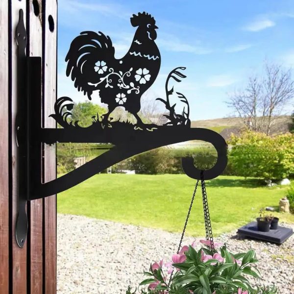 Iron decorative silhouette plant hook Hanging plant bracket - Image 5