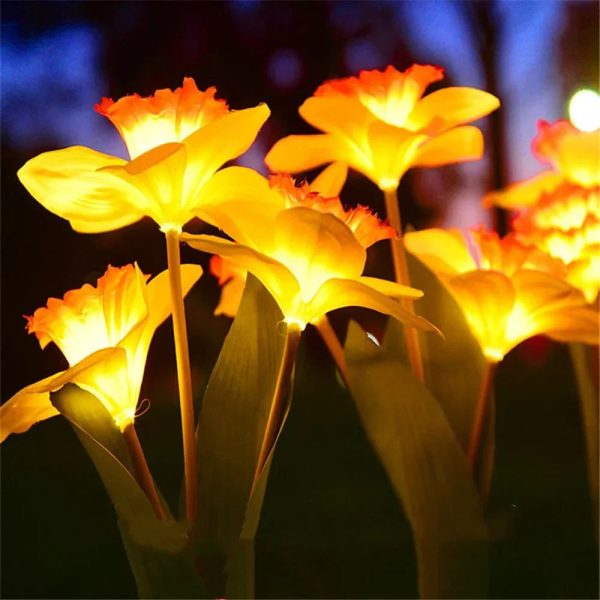 Solar Daffodil Flower Light