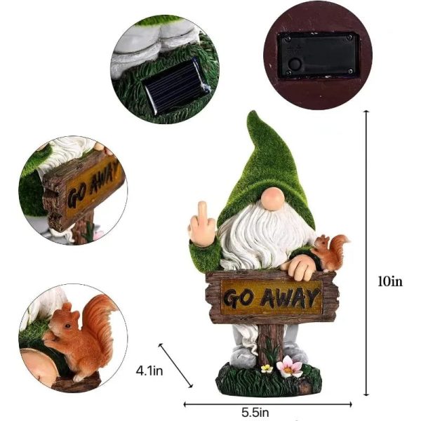 Gnomes Decorations for Yard with Solar LED Light - Image 2