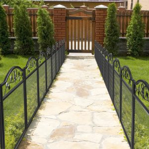 5 Panel Decorative Garden Entry Path Fence