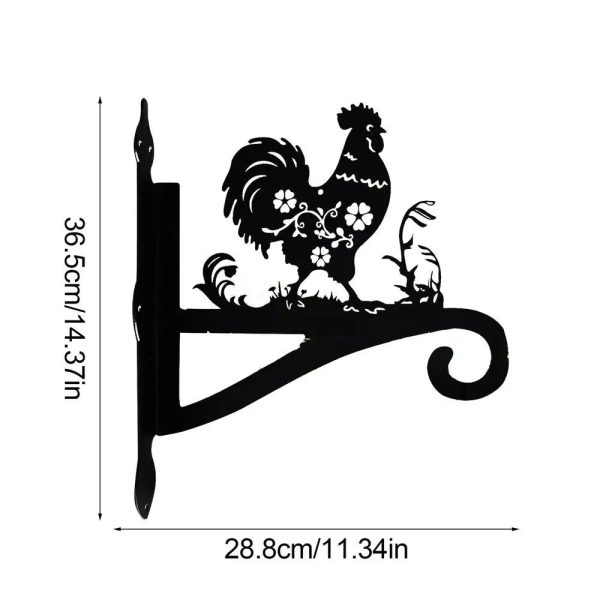 Iron decorative silhouette plant hook Hanging plant bracket - Image 10