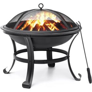 22 Inch Wood Burning Fire Pit for Outside
