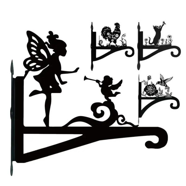 Iron decorative silhouette plant hook Hanging plant bracket - Image 2