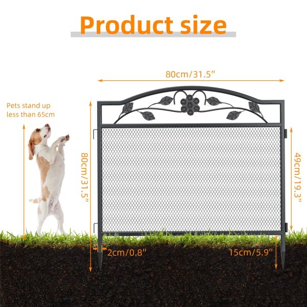5 Panel Decorative Garden Entry Path Fence - Image 5