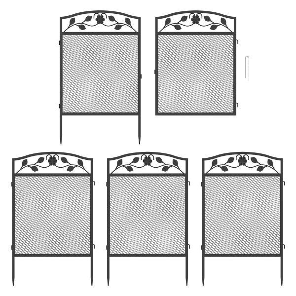 5 Panel Decorative Garden Entry Path Fence - Image 7