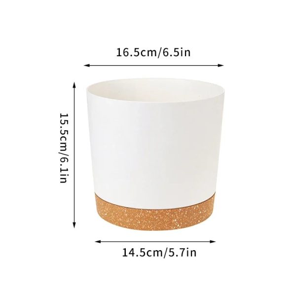 Flower Pot With Drainage Hole and Tray - Image 13
