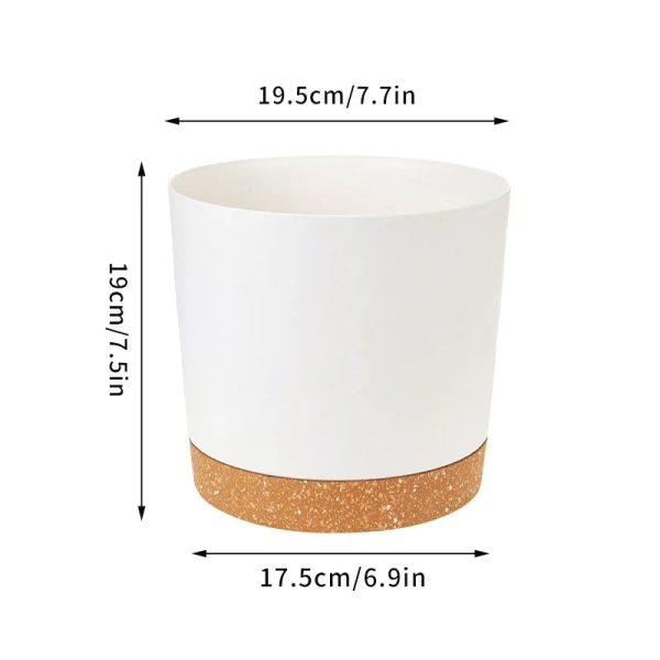 Flower Pot With Drainage Hole and Tray - Image 12