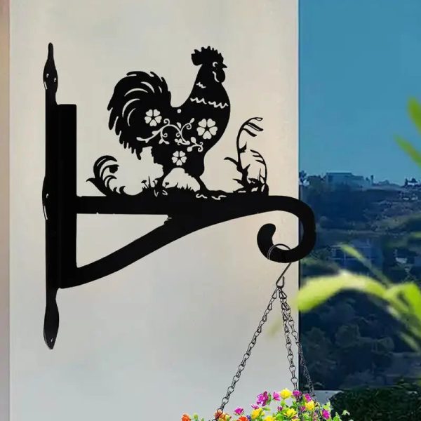 Iron decorative silhouette plant hook Hanging plant bracket - Image 4